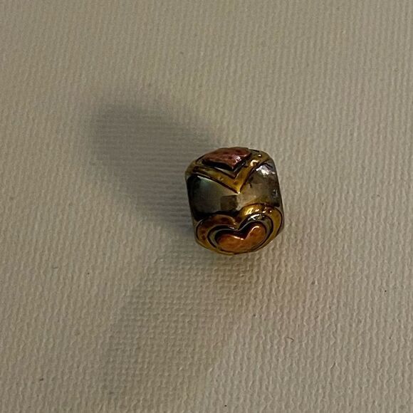Brighton Art & Soul All Hearts Bead Silver & Gold NWT - Picture 4 of 4